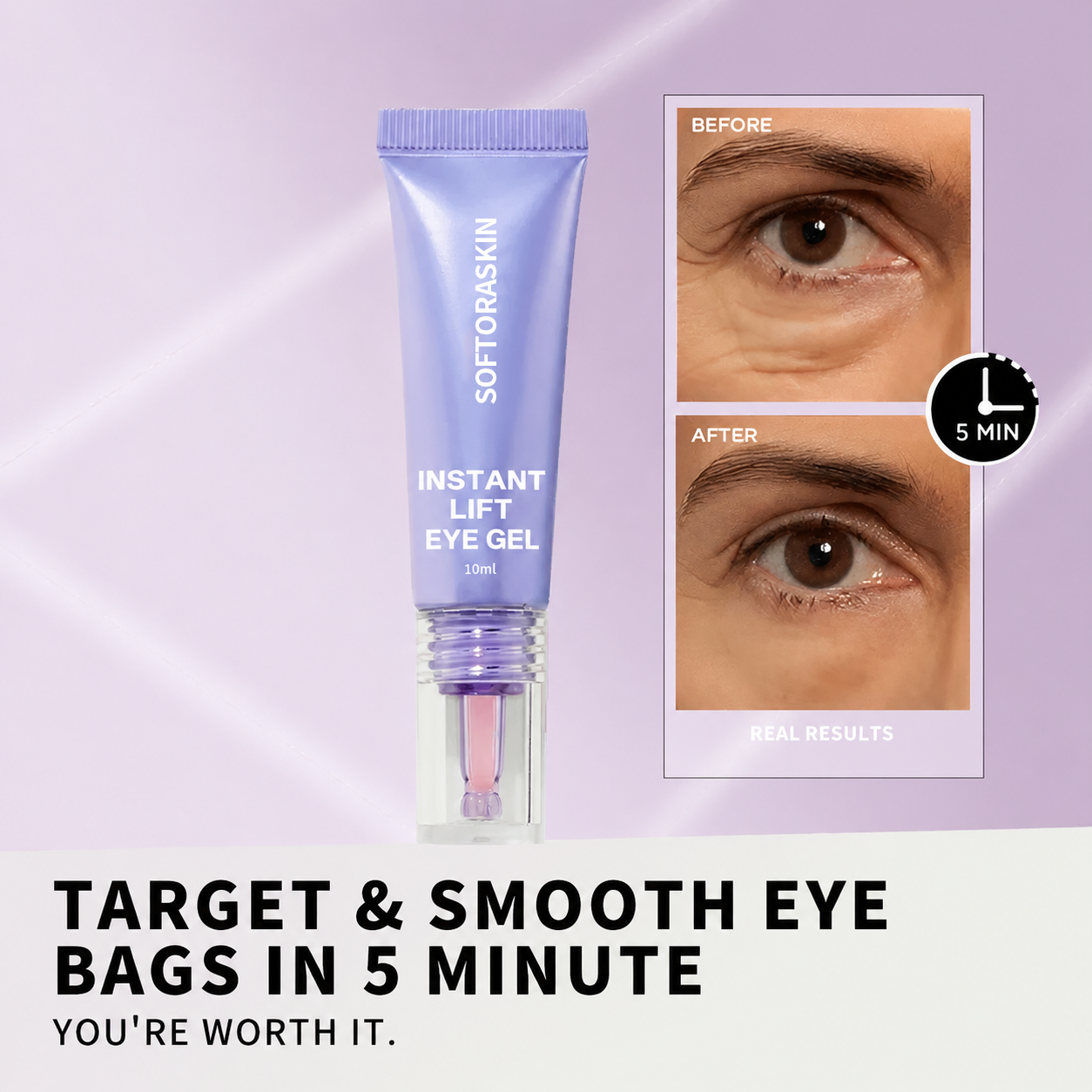 SOFTORASKIN™ Eye Bag Instant Eraser – Tightens, Smooths & Depuffs