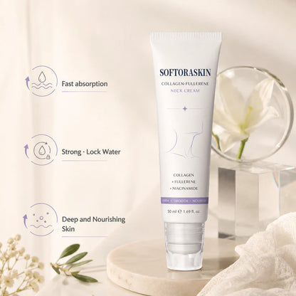 SOFTORASKIN™ 5-Roller Neck Firming Cream – Collagen & Hyaluronic Acid for Smoother, Tighter-Looking Neck Skin