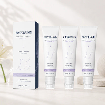 SOFTORASKIN™ 5-Roller Neck Firming Cream – Collagen & Hyaluronic Acid for Smoother, Tighter-Looking Neck Skin